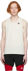 DISTRICT VISION OFF-WHITE PEACE-TECH SINGLET TANK TOP
