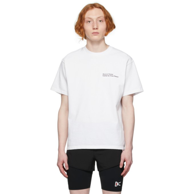 District Vision Off-white Karuna T-shirt In Trees