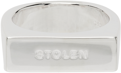 Stolen Girlfriends Club Silver Stamp Signet Ring