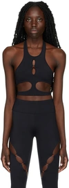 Rui Ssense Exclusive Black Cut-out Sport Bra In Black