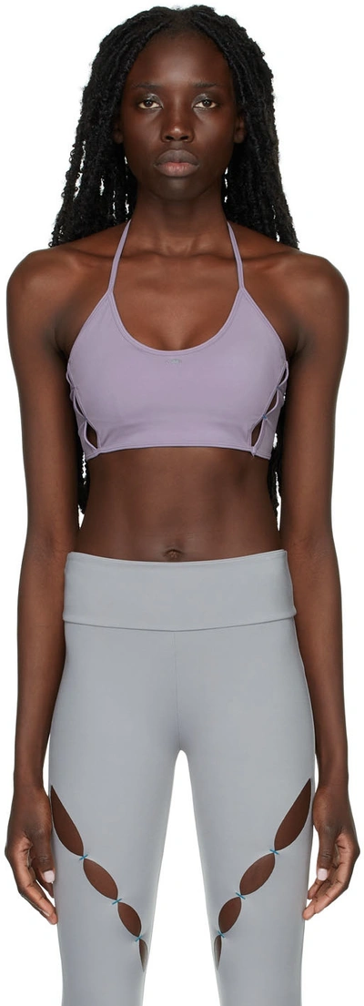 Rui Ssense Exclusive Purple Cut-out Sport Bra In Lilac