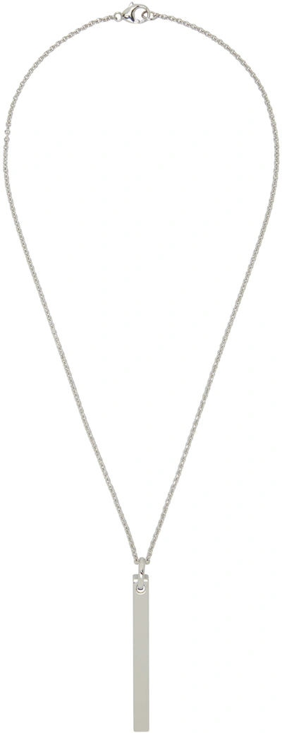 Tom Wood Kids Silver Cube Pendant Necklace