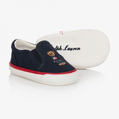 Ralph Lauren Boys Baby Blue Pre-walker Shoes