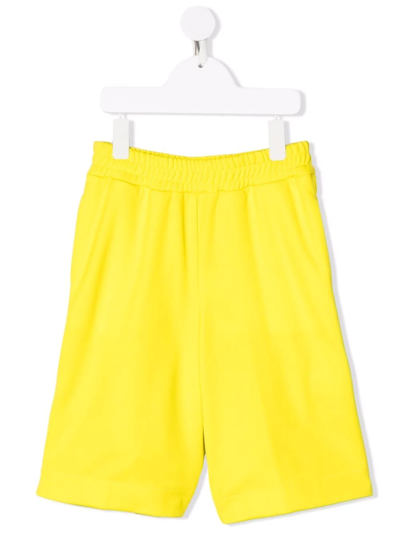 Fendi Kids' Elasticated-waist Shorts In Yellow