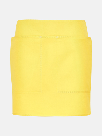Max Mara Yellow Cotton Bevanda Skirt
