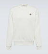 Moncler Logo Patch Sweatshirt In White