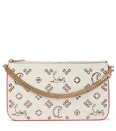 Christian Louboutin Loubila Loubinthesky Perforated Pouch Shoulder Bag In Pink