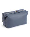 Royce New York Executive Leather Toiletry Bag In Navy Blue
