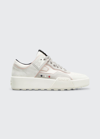 Moncler White Promyx Space Low-top Sneakers In Natural