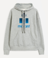 Isabel Marant Étoile Logo Embroidered Drawstring Hoodie In Grey