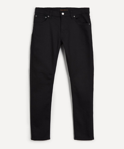 Nudie Jeans Tight Terry Skinny-fit Jeans In Ever Black
