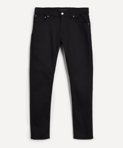 Nudie Jeans Tight Terry Skinny-fit Jeans In Black