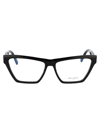 Saint Laurent Eyewear Sl M104 Opt Glasses In 002 Black Black Transparent
