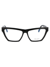 Saint Laurent Eyewear Sl M104 Opt Glasses In 001 Black Black Transparent