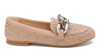 Casadei Hanoi Chain-link Loafers In Beige