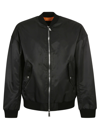 Dsquared2 Black Polyamide Eviction Bomber Jacket In Black