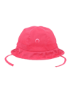 Marine Serre Embroidered Moon Bell Bucket Hat In Fuchsia