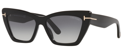 TOM FORD WYATT W FT0871 01B CAT EYE SUNGLASSES