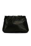 The Row Bourse Shoulder Bag In Leather In Black Pld