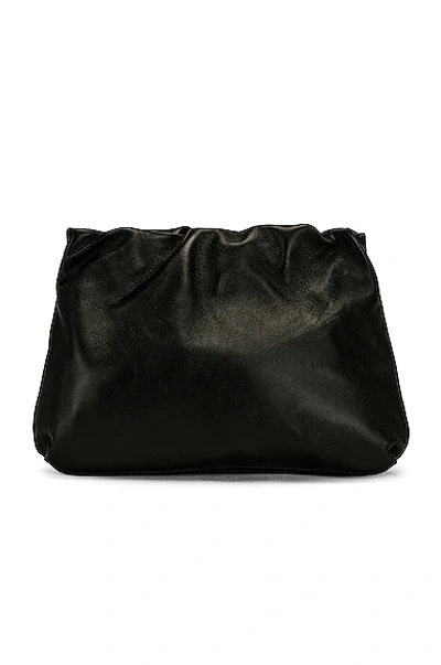The Row Bourse Shoulder Bag In Leather In Black
