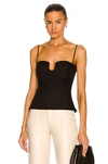 Nanushka Amy Top In Black