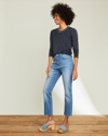 Veronica Beard Ryleigh Cropped High-rise Straight-leg Jeans In Lakeshore