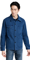 Alex Mill Work Jacket In Recycled Denim In French Blue