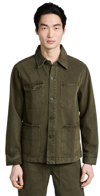 Alex Mill Work Jacket In Recycled Denim In Military Olive