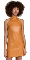 Staud Sicily Mini Shift Dress In Honey
