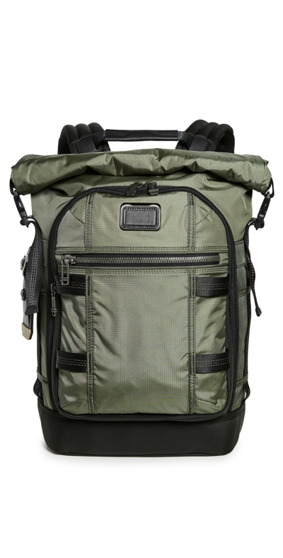 Tumi Alpha Bravo Business Backpack In Olive Green