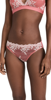 Wacoal Embrace Lace Bikini Underwear 64391 In Faded Rose/white Sand