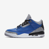 Jordan Air  3 Retro Shoes In Varsity Royal,cement Grey,black,varsity Royal