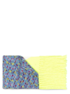 M Missoni Multicoloured Zigzag Knitted Scarf In Red