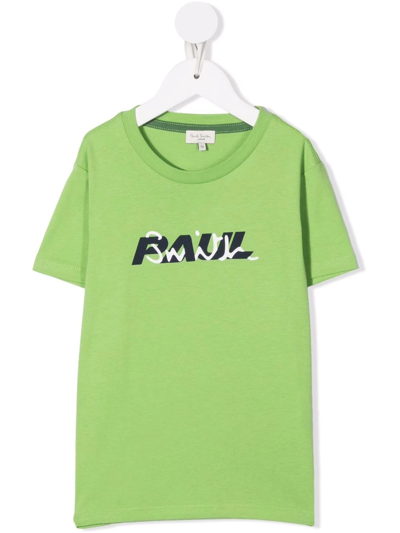 Paul Smith Junior Teen Boys Green Cotton T-shirt