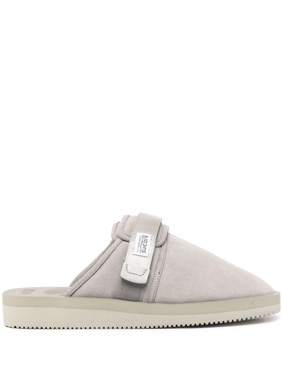 Suicoke Zavo-vs Suede Sandals In White