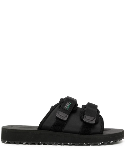 Suicoke Moto-cab Strappy Sandals In Black