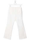 DOUUOD TEEN FIVE-POCKET COTTON FLARED TROUSERS