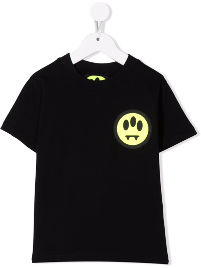 Barrow Teen Logo-print Cotton T-shirt In Black