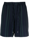 A KIND OF GUISE VOLTA STRIPED SHORTS