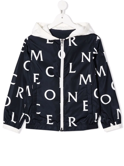 Moncler Kids Jiro Navy Logo-print Shell Jacket (6 Years) In Navy & Other