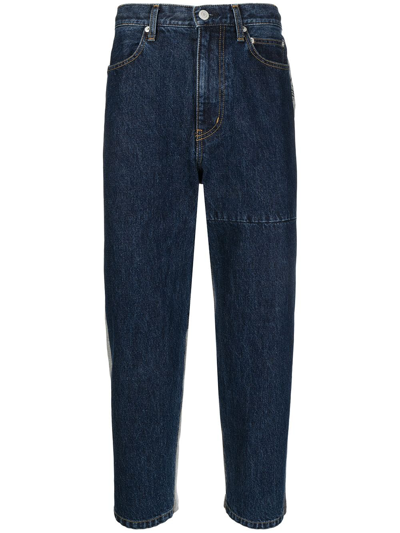 Undercoverism Panelled Straight-leg Trousers In Blue