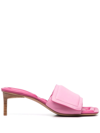 Jacquemus Piscine Padded Leather Mules In Multi