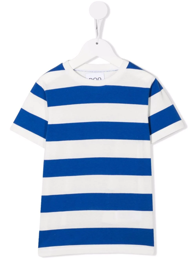 Douuod Kids' Stripe-print T-shirt In Blue