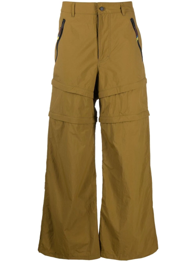 Moose Knuckles Straight-leg Cargo Trousers In Brown