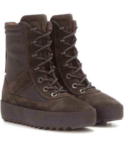 Yeezy Military Suede Boots (season 3) In Oeyx Tame