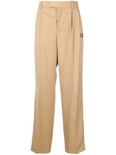Vtmnts Loose Fit Wool Trousers In Neutrals