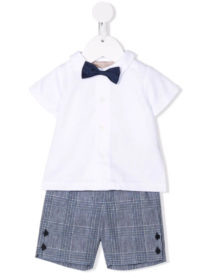 La Stupenderia Babies' Tailored Shirt Set In Blue