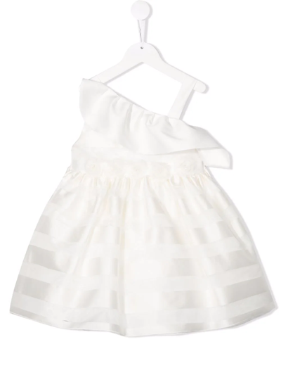 La Stupenderia Kids' Sleeveless Flared Dress In White