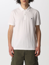 Brooksfield Polo Shirt In Cotton With Logo In White
