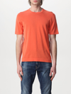 Drumohr Basic Cotton T-shirt In Orange